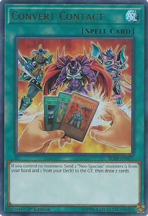 Convert Contact (BLRR-EN055) - Battles of Legend: Relentless Revenge 1st Edition - Premium Yugioh Single from Konami - Just $0.34! Shop now at Game Crave Tournament Store