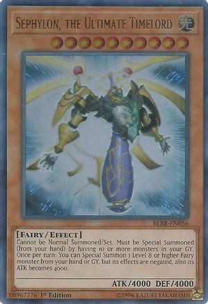 Sephylon, the Ultimate Timelord (BLRR-EN056) - Battles of Legend: Relentless Revenge 1st Edition - Premium Yugioh Single from Konami - Just $0.25! Shop now at Game Crave Tournament Store