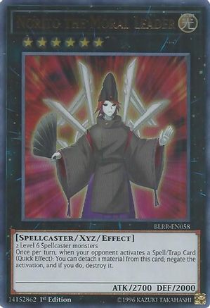 Norito the Moral Leader (BLRR-EN058) - Battles of Legend: Relentless Revenge 1st Edition - Premium Yugioh Single from Konami - Just $0.26! Shop now at Game Crave Tournament Store