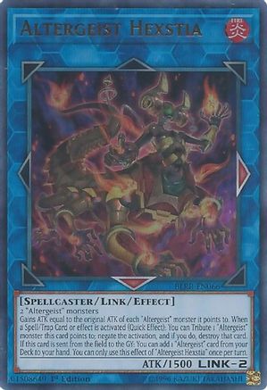 Altergeist Hexstia (BLRR-EN066) - Battles of Legend: Relentless Revenge 1st Edition - Premium Yugioh Single from Konami - Just $0.25! Shop now at Game Crave Tournament Store