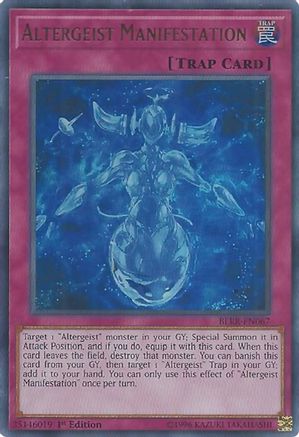 Altergeist Manifestation (BLRR-EN067) - Battles of Legend: Relentless Revenge 1st Edition - Premium Yugioh Single from Konami - Just $0.26! Shop now at Game Crave Tournament Store