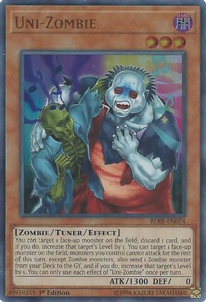 Uni-Zombie (BLRR-EN074) - Battles of Legend: Relentless Revenge 1st Edition - Premium Yugioh Single from Konami - Just $0.91! Shop now at Game Crave Tournament Store