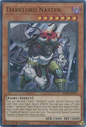 Darklord Nasten (BLRR-EN077) - Battles of Legend: Relentless Revenge 1st Edition - Premium Yugioh Single from Konami - Just $0.26! Shop now at Game Crave Tournament Store