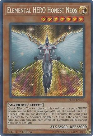 Elemental HERO Honest Neos (BLRR-EN079) - Battles of Legend: Relentless Revenge 1st Edition - Premium Yugioh Single from Konami - Just $2.90! Shop now at Game Crave Tournament Store