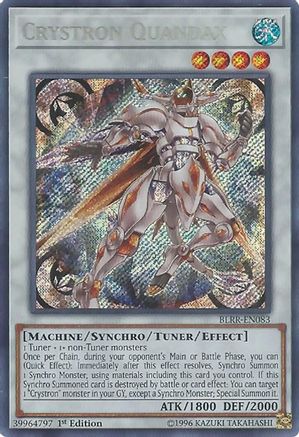 Crystron Quandax (BLRR-EN083) - Battles of Legend: Relentless Revenge 1st Edition - Premium Yugioh Single from Konami - Just $1.33! Shop now at Game Crave Tournament Store