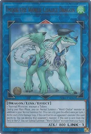 Imduk the World Chalice Dragon (BLRR-EN086) - Battles of Legend: Relentless Revenge 1st Edition - Premium Yugioh Single from Konami - Just $0.61! Shop now at Game Crave Tournament Store