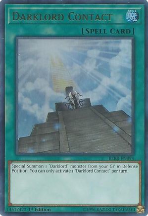 Darklord Contact (BLRR-EN094) - Battles of Legend: Relentless Revenge 1st Edition - Premium Yugioh Single from Konami - Just $0.25! Shop now at Game Crave Tournament Store