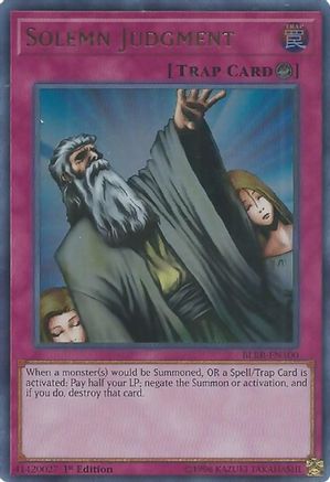 Solemn Judgment (BLRR-EN100) - Battles of Legend: Relentless Revenge 1st Edition - Premium Yugioh Single from Konami - Just $1.47! Shop now at Game Crave Tournament Store