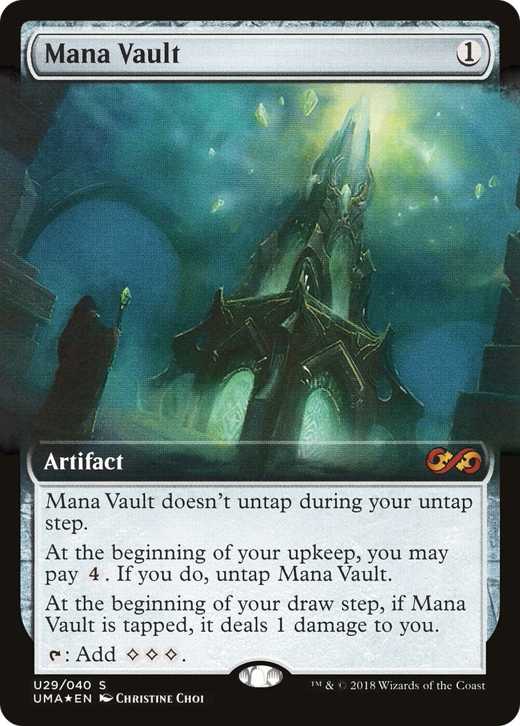 Mana Vault (PUMA-U29) - Ultimate Box Topper: (Extended Art) Foil - Premium MTG Single from Wizards of the Coast - Just $34.87! Shop now at Game Crave Tournament Store