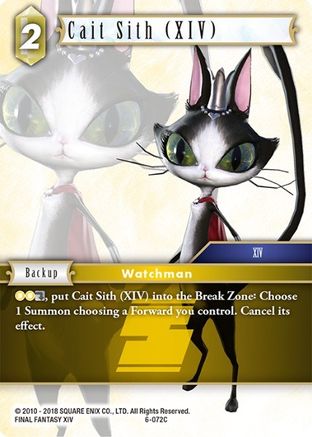 Cait Sith (XIV) (OPUS VI) Foil - Premium Final Fantasy Single from Opus VI - Just $0.08! Shop now at Game Crave Tournament Store