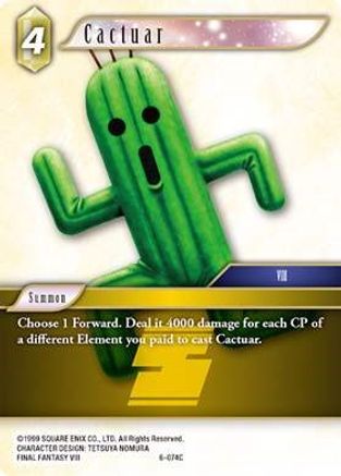 Cactuar (OPUS VI) - Premium Final Fantasy Single from Opus VI - Just $0.25! Shop now at Game Crave Tournament Store