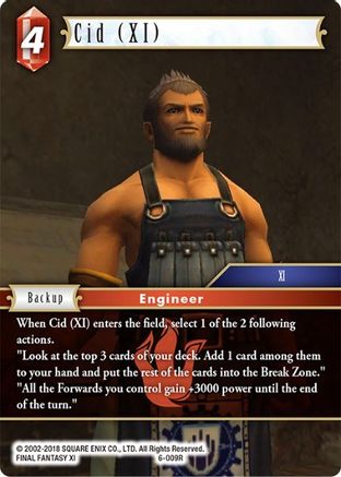 Cid (XI) (OPUS VI) Foil - Premium Final Fantasy Single from Opus VI - Just $0.25! Shop now at Game Crave Tournament Store