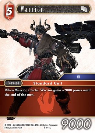 Warrior (OPUS VI) Foil - Premium Final Fantasy Single from Opus VI - Just $0.25! Shop now at Game Crave Tournament Store