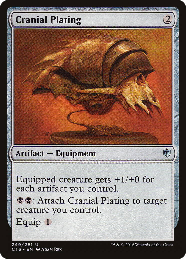 Cranial Plating (C16-249) - Commander 2016 - Premium MTG Single from Wizards of the Coast - Just $0.25! Shop now at Game Crave Tournament Store
