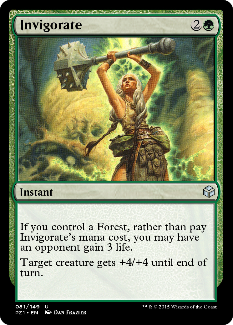 Invigorate (PZ1-081) - Legendary Cube Prize Pack Foil - Premium MTG Single from Wizards of the Coast - Just $0! Shop now at Game Crave Tournament Store