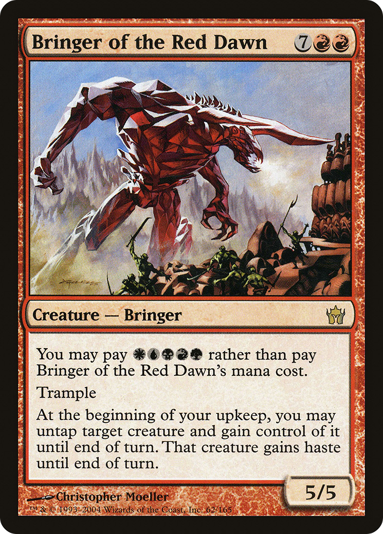 Bringer of the Red Dawn (5DN-062) - Fifth Dawn - Premium MTG Single from Wizards of the Coast - Just $0.66! Shop now at Game Crave Tournament Store