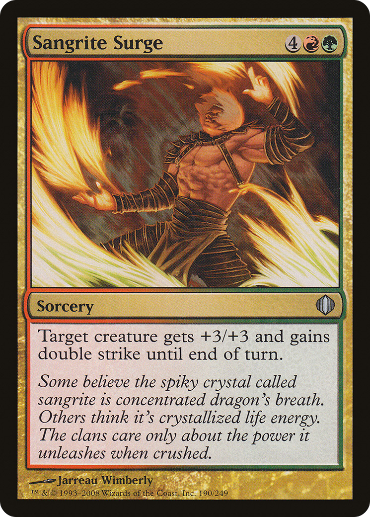 Sangrite Surge (ALA-190) - Shards of Alara - Premium MTG Single from Wizards of the Coast - Just $0.08! Shop now at Game Crave Tournament Store