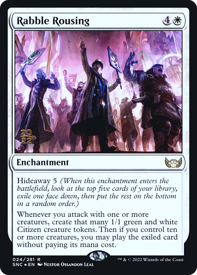 Rabble Rousing (PSNC-24S) - Streets of New Capenna Promos Foil - Premium MTG Single from Wizards of the Coast - Just $1.29! Shop now at Game Crave Tournament Store