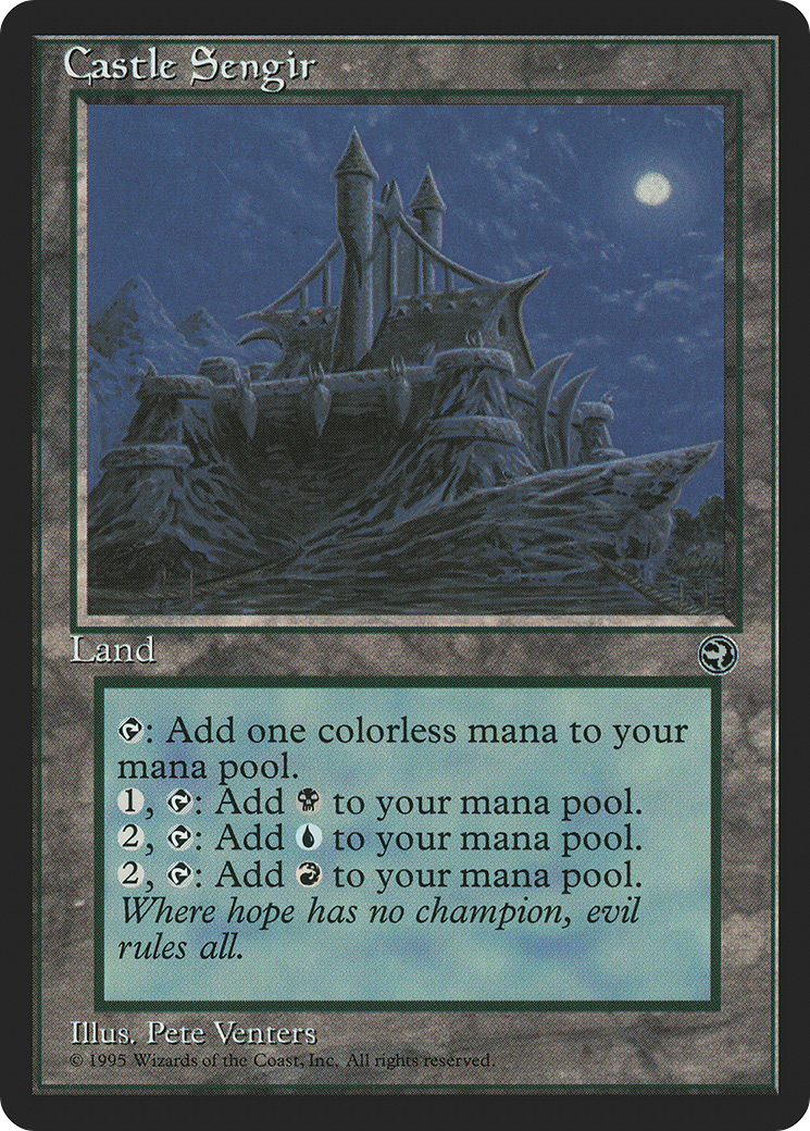 Castle Sengir (HML-113) - Homelands - Premium MTG Single from Wizards of the Coast - Just $0.08! Shop now at Game Crave Tournament Store