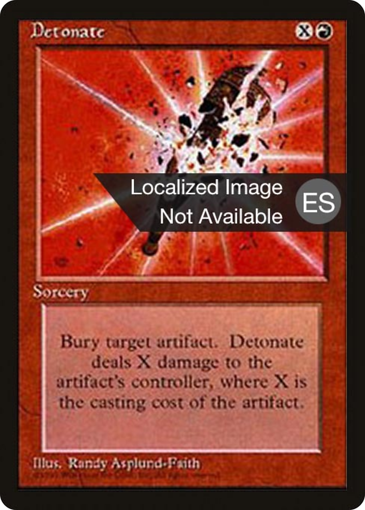 Detonate (4BB-184) - Fourth Edition Foreign Black Border - Premium MTG Single from Wizards of the Coast - Just $0.48! Shop now at Game Crave Tournament Store