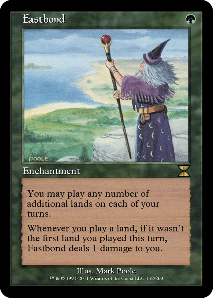 Fastbond (ME4-152) - Masters Edition IV - Premium MTG Single from Wizards of the Coast - Just $0! Shop now at Game Crave Tournament Store