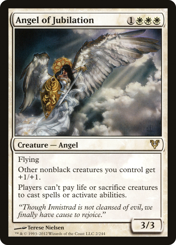 Angel of Jubilation (AVR-002) - Avacyn Restored Foil - Premium MTG Single from Wizards of the Coast - Just $12.08! Shop now at Game Crave Tournament Store