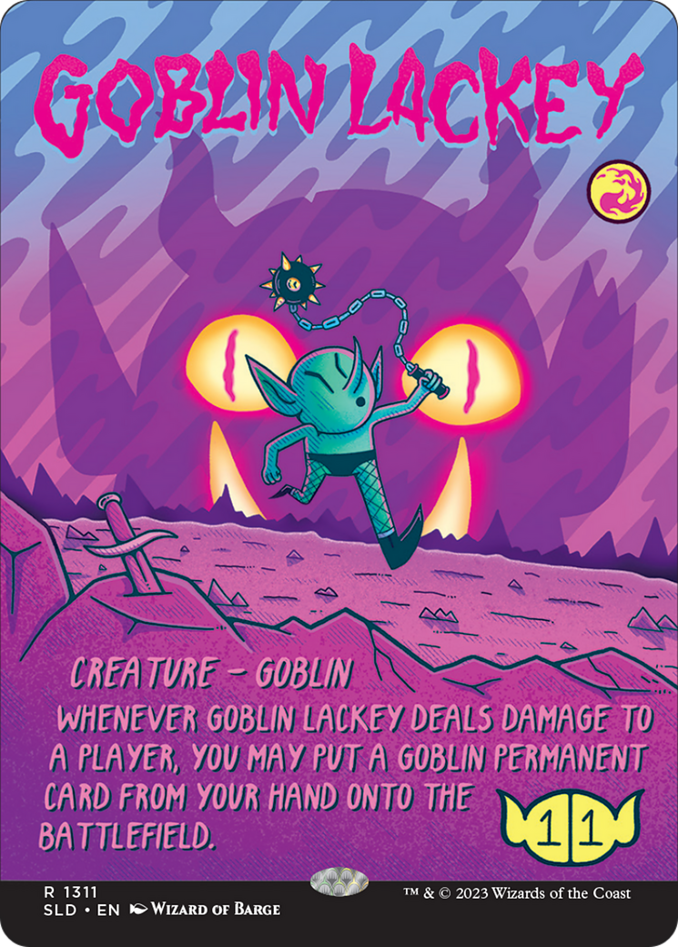 Goblin Lackey (SLD-1311) - Secret Lair Drop (Borderless) - Premium MTG Single from Wizards of the Coast - Just $5.86! Shop now at Game Crave Tournament Store