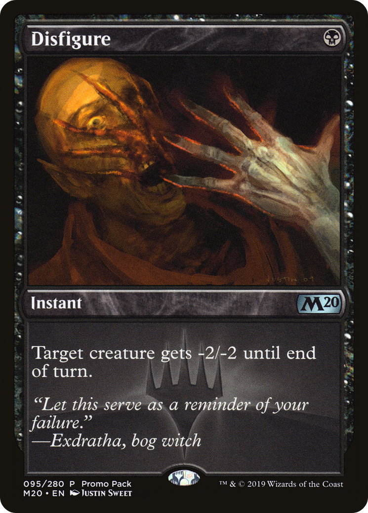 Disfigure (PM20-095) - Core Set 2020 Promos Foil - Premium MTG Single from Wizards of the Coast - Just $0.13! Shop now at Game Crave Tournament Store