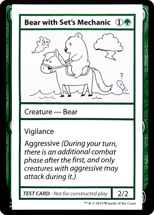 Bear with Set's Mechanic (CMB2-071) - Mystery Booster Playtest Cards 2021 - Premium MTG Single from Wizards of the Coast - Just $0.08! Shop now at Game Crave Tournament Store