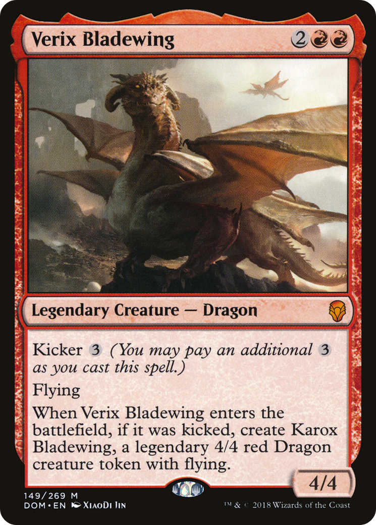 Verix Bladewing (DOM-149) - Dominaria Foil - Premium MTG Single from Wizards of the Coast - Just $0.90! Shop now at Game Crave Tournament Store