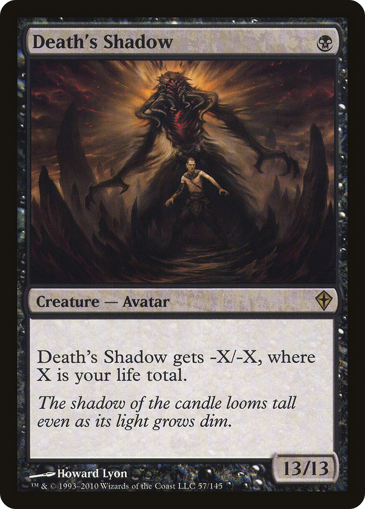 Death's Shadow (WWK-057) - Worldwake Foil - Premium MTG Single from Wizards of the Coast - Just $12.80! Shop now at Game Crave Tournament Store