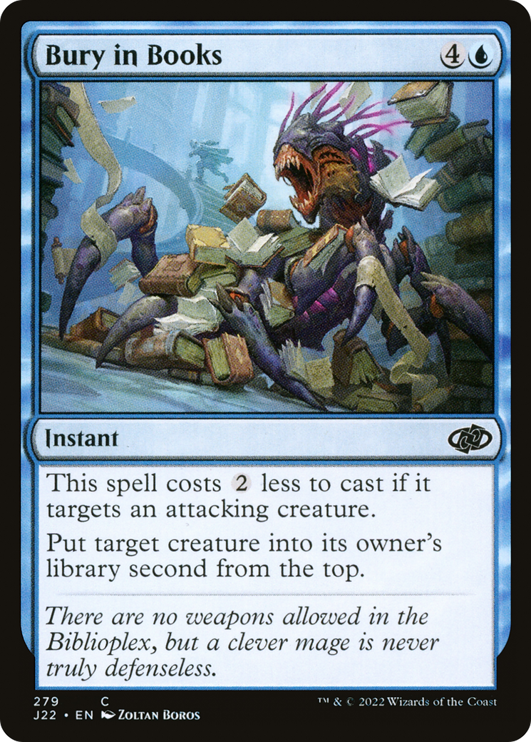 Bury in Books (J22-279) - Jumpstart 2022 - Premium MTG Single from Wizards of the Coast - Just $0.08! Shop now at Game Crave Tournament Store