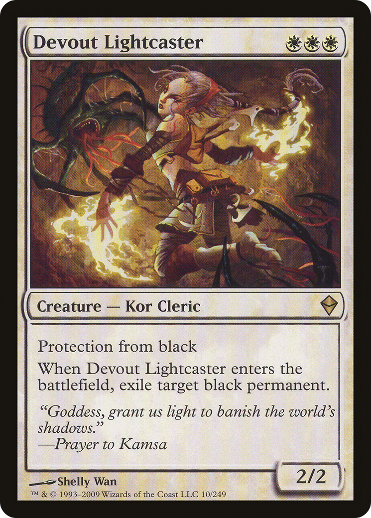 Devout Lightcaster (ZEN-010) - Zendikar - Premium MTG Single from Wizards of the Coast - Just $0.08! Shop now at Game Crave Tournament Store