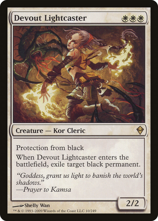 Devout Lightcaster (ZEN-010) - Zendikar - Premium MTG Single from Wizards of the Coast - Just $0.08! Shop now at Game Crave Tournament Store