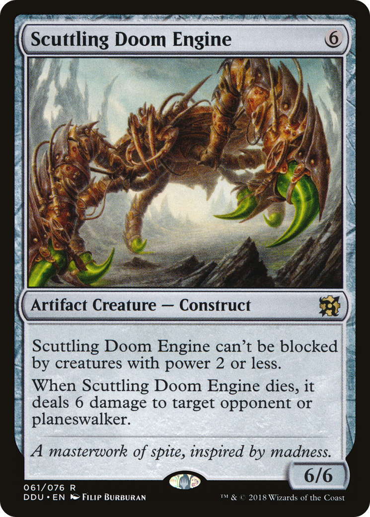 Scuttling Doom Engine (DDU-061) - Duel Decks: Elves vs. Inventors - Premium MTG Single from Wizards of the Coast - Just $0.08! Shop now at Game Crave Tournament Store