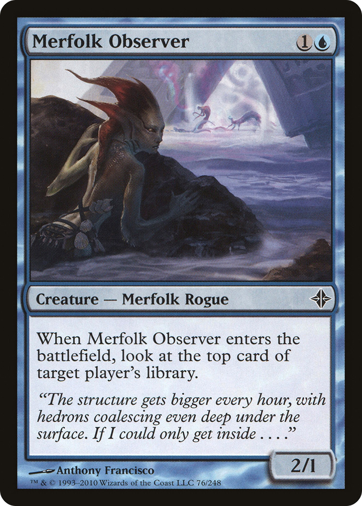 Merfolk Observer (ROE-076) - Rise of the Eldrazi Foil - Premium MTG Single from Wizards of the Coast - Just $0.12! Shop now at Game Crave Tournament Store