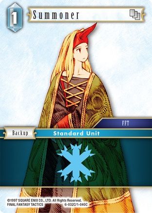 Summoner (6-032C) (OPUS VI) Foil - Premium Final Fantasy Single from Opus VI - Just $0.31! Shop now at Game Crave Tournament Store
