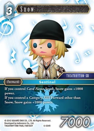 Snow (OPUS VI) - Premium Final Fantasy Single from Opus VI - Just $0.25! Shop now at Game Crave Tournament Store