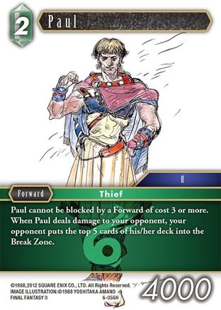 Paul (OPUS VI) Foil - Premium Final Fantasy Single from Opus VI - Just $1.07! Shop now at Game Crave Tournament Store