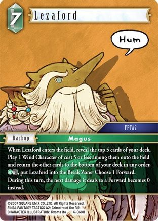 Lezaford (OPUS VI) Foil - Premium Final Fantasy Single from Opus VI - Just $0.08! Shop now at Game Crave Tournament Store