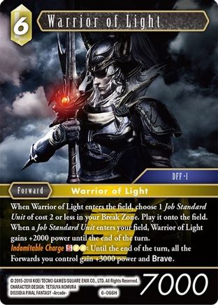 Warrior of Light (OPUS VI) Foil - Premium Final Fantasy Single from Opus VI - Just $0.37! Shop now at Game Crave Tournament Store