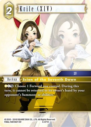 Krile (XIV) (OPUS VI) - Premium Final Fantasy Single from Opus VI - Just $0.32! Shop now at Game Crave Tournament Store