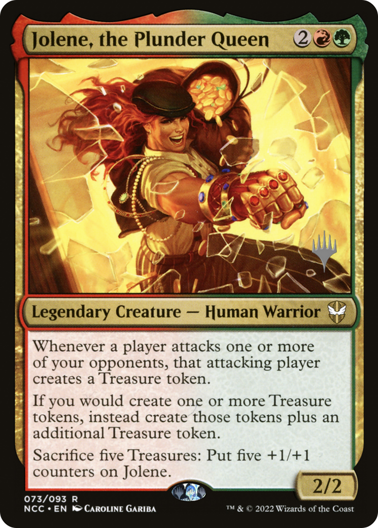 Jolene, the Plunder Queen (PNCC-73P) - New Capenna Commander Promos Foil - Premium MTG Single from Wizards of the Coast - Just $22.13! Shop now at Game Crave Tournament Store