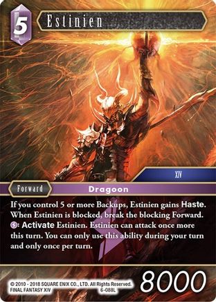 Estinien (OPUS VI) Foil - Premium Final Fantasy Single from Opus VI - Just $11.79! Shop now at Game Crave Tournament Store