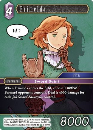 Frimelda (OPUS VI) - Premium Final Fantasy Single from Opus VI - Just $0.25! Shop now at Game Crave Tournament Store