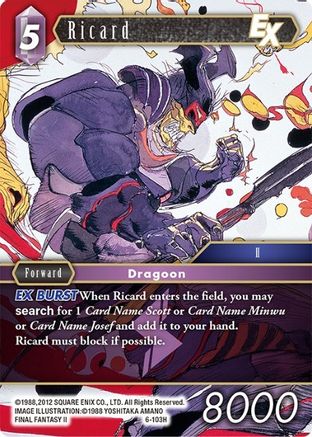 Ricard (OPUS VI) - Premium Final Fantasy Single from Opus VI - Just $0.25! Shop now at Game Crave Tournament Store