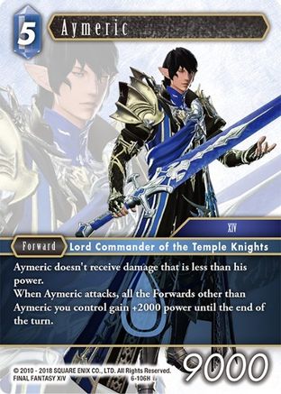Aymeric (OPUS VI) - Premium Final Fantasy Single from Opus VI - Just $0.39! Shop now at Game Crave Tournament Store