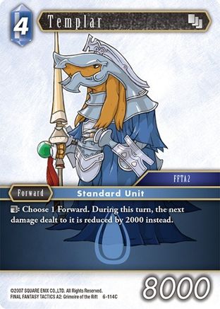 Templar (OPUS VI) Foil - Premium Final Fantasy Single from Opus VI - Just $0.25! Shop now at Game Crave Tournament Store