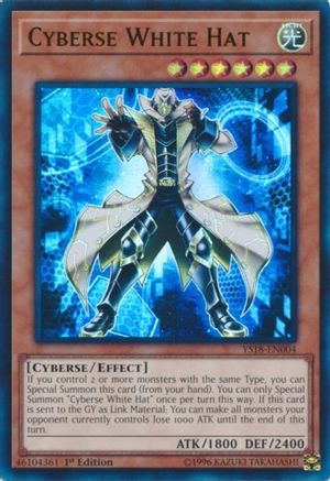 Cyberse White Hat (YS18-EN004) - Starter Deck: Codebreaker 1st Edition - Premium Yugioh Single from Konami - Just $0.25! Shop now at Game Crave Tournament Store