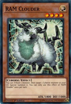 RAM Clouder (YS18-EN006) - Starter Deck: Codebreaker 1st Edition - Premium Yugioh Single from Konami - Just $0.25! Shop now at Game Crave Tournament Store